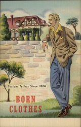 Born Clothes Advertising Postcard Postcard