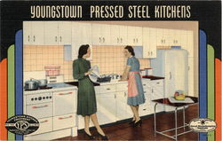 Youngstown Pressed Steel Kitchens Advertising Postcard Postcard