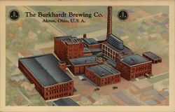 The Burkhardt Brewing Co Akron, OH Postcard Postcard