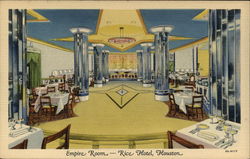 Empire Room - Rice Hotel Postcard