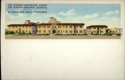 The Scripps Metabolic Clinic, The Scripps Memorial Hospital Postcard