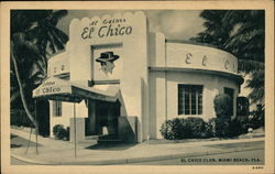 El Chico Club Miami Beach, FL Postcard Postcard