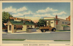 Office and Entrance of the Tate Builders Supply Co Postcard