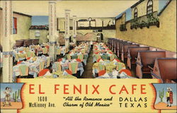 El Fenix Cafe Dallas, TX Postcard Postcard