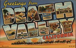 Greetings from Death Valley, California Postcard Postcard