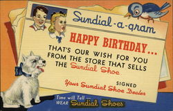 Sundial-a-Gram Happy Birthday... That's our Wish for you From the Store that Sells The Sundial Shoe Postcard