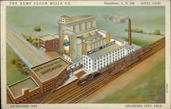 The Acme Flour Mills Co Oklahoma City, OK Postcard Postcard