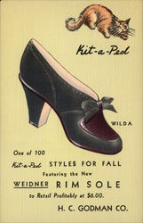 Kit-a-Ped Shoes Postcard