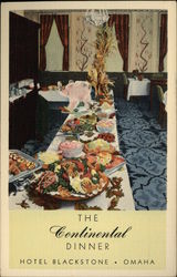 The Continental Dinner, Hotel Blackstone Omaha, NE Postcard Postcard