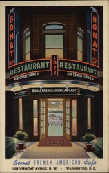 Bonat French-American Cafe Washington, DC Washington DC Postcard Postcard