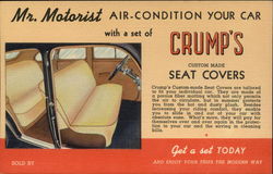 Crump's Seat Covers Postcard