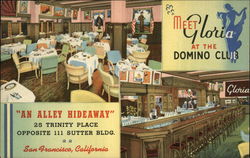 Domino Club San Francisco, CA Postcard Postcard