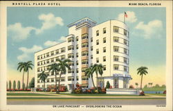 Mantell Plaza Hotel Miami Beach, FL Postcard Postcard