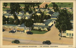 Silver Lake Auto Court Postcard