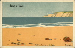 Just a Line Hold To Light Postcard Postcard