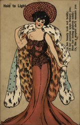 On Her Beauty Look Not Boldly; Of Her Amorous Ways Beware You; Hold To Light Postcard Postcard