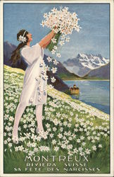 Montreux Riviera Suisse Sa Fete Des Narcisses Postcard