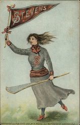 Stevens Institute of Technology College Girl Lacrosse Postcard