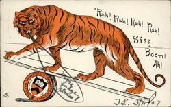 Princeton University Tiger College Seals Postcard Postcard Postcard