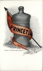 Princeton University Cannon School Pennants Postcard Postcard Postcard