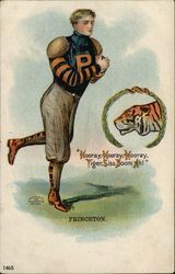 Princeton Football Player Postcard