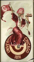 University of Chicago College Girl Trade Card