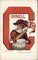 Cornell University College Girl College Girls Postcard Postcard Postcard