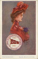 University of Chicago College Seal Postcard