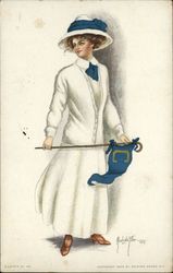 University of California, Berkeley College Girl Postcard