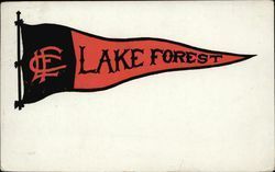 Lake Forest College Pennant School Pennants Postcard Postcard Postcard