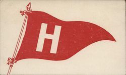 Harvard University Pennant Postcard