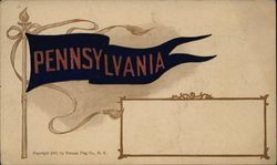 University of Pennslyvania Pennant School Pennants Postcard Postcard Postcard