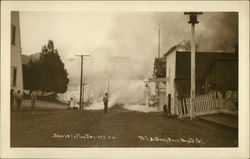 Blue Lake Fire December 5, 1911 California Postcard Postcard Postcard