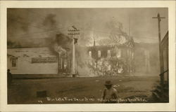 Blue Lake Fire December 5, 1911 California Postcard Postcard Postcard