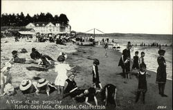 View of The Popular Hotel Capitola California Postcard Postcard