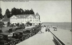 Capitola Hotel and Beach California Postcard Postcard