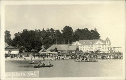 View of Boats, Beach, Hotel Capitola, CA Postcard Postcard Postcard