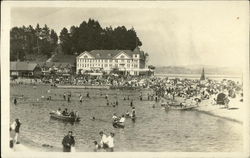 Hotel, Beach Scene Capitola, CA Postcard Postcard Postcard