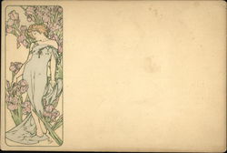 Original Alphonse Mucha Postcard Postcard