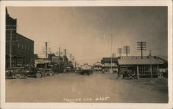 1920's Rare Truckee Street Scene Associated Oil Co. California Postcard Postcard Postcard