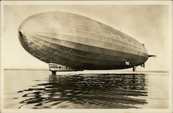 Rare Graf Zeppelin on Lake Constance Germany Airships Postcard Postcard Postcard