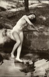 Full Nude Woman, Nature Scene #3613 French Nudes Postcard Postcard Postcard