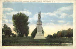 Soldiers Monument And Brewster Academy Campus Postcard