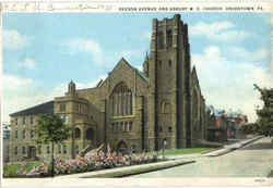 Beeson Avenue And Asbury M. E. Church Uniontown, PA Postcard Postcard