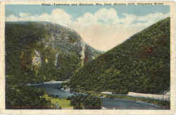 Minsi, Tammany & Blockade Mts. Wynona cliff Postcard