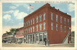 Second Street Showing K. Of P. Hall Postcard