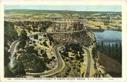 Loops Of Columbia River Highway At Rowena Heights Oregon Postcard Postcard