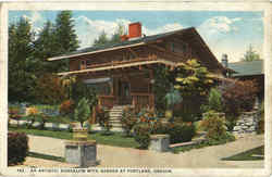 An Artistic Bungalow With Garden At Portland Oregon Postcard Postcard