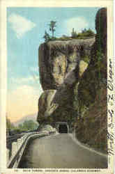 Rock Tunnel Onenta George, OR Postcard Postcard