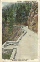 Eagle's Nest Observatory Rest Near Eagle Creek Columbia River Highway, OR Postcard Postcard